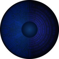 recorte de ojo de tecnología moderna png