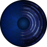 recorte de ojo de tecnología moderna png