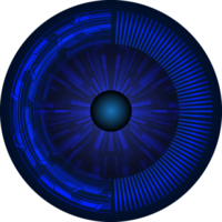 recorte de ojo de tecnología moderna png