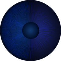 recorte de ojo de tecnología moderna png