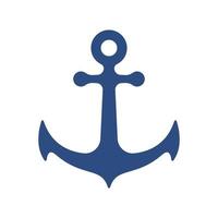 iron anchor icon ocean navigation equipment vector