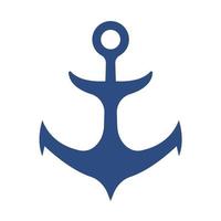 iron anchor icon ocean navigation equipment vector
