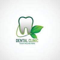 diseño de logotipo de clínica dental vector