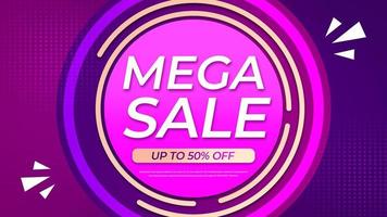 mega sale purple circle 3d product 50 off photo