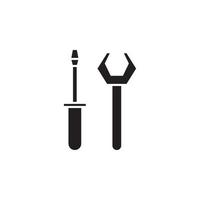 hammer wrench vector for Icon Website, UI Essential, Symbol, Presentation