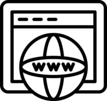 www vector icono estilo