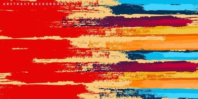 full color grunge paint background vector