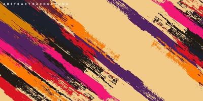 full color grunge paint background vector