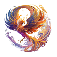 Mystical mythical character Phoenix, phoenix bird on a transparent background, phoenix logo, , png