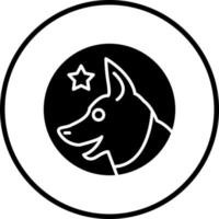 Canine Unit Vector Icon Style