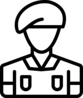 Army Soldier Vector Icon Style