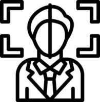 Vector Design Face Scan Icon Style