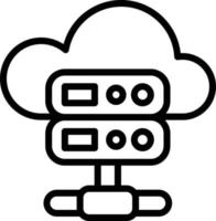 Vector Design Cloud Server Icon Style