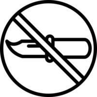 Vector Design No Weapons Icon Style