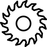 Circular Saw Vector Icon Style