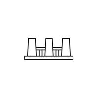 factory building vector for Icon Website, UI Essential, Symbol, Presentation