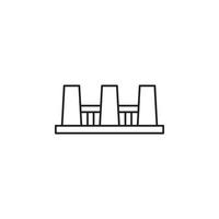 factory building vector for Icon Website, UI Essential, Symbol, Presentation