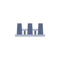 factory building vector for Icon Website, UI Essential, Symbol, Presentation