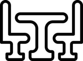 Vector Design Dining Table Icon Style