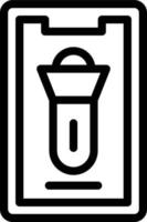 Vector Design Mobile Torch Icon Style