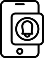 Smartphone Alarm Vector Icon Style