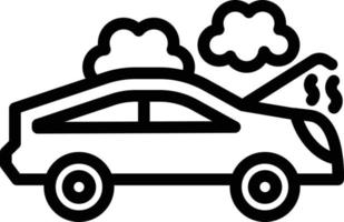 Broken Car Vector Icon Style