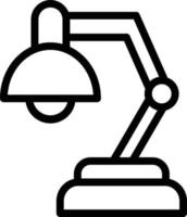 Vector Design Table Lamp Icon Style