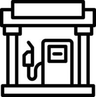 vector diseño gasolina estación icono estilo