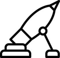 Army Mortar Vector Icon Style