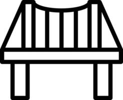 puente vector icono estilo