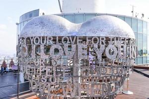 SEOUL, SOUTH KOREA - NOV 15, 2017-Love padlocks at N Seoul Tower or Locks of love is a custom in some cultures which symbolize their love will be locked forever at Seoul Tower. photo
