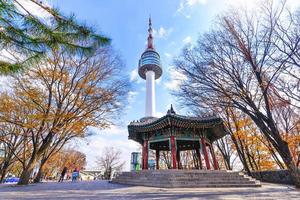 SEOUL, SOUTH KOREA - NOV 15, 2017-Seoul Tower on Namsan mountain, Seoul, South Korea photo