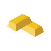 gold bar icon vector design template simple and modern