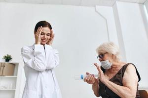 Emotional Nurse And Patient Syringe Injection Fun photo