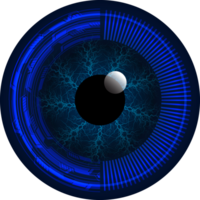 recorte de ojo de tecnología moderna png