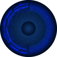 recorte de ojo de tecnología moderna png