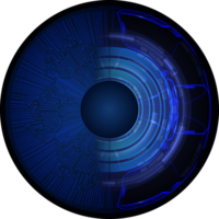 recorte de ojo de tecnología moderna png