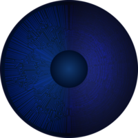 recorte de ojo de tecnología moderna png