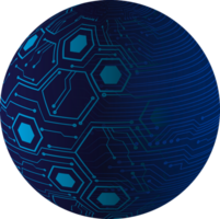 globe de technologie moderne png