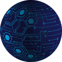 globe de technologie moderne png