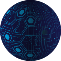 globe de technologie moderne png