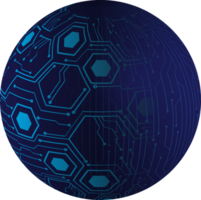 globe de technologie moderne png