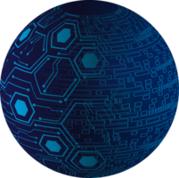 globe de technologie moderne png