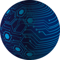 globe de technologie moderne png