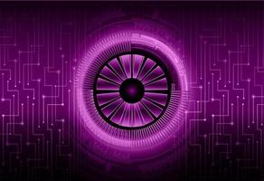 Modern Cybersecurity Eye on Technology Background vector