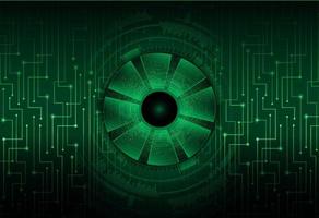 Modern Cybersecurity Eye on Technology Background vector