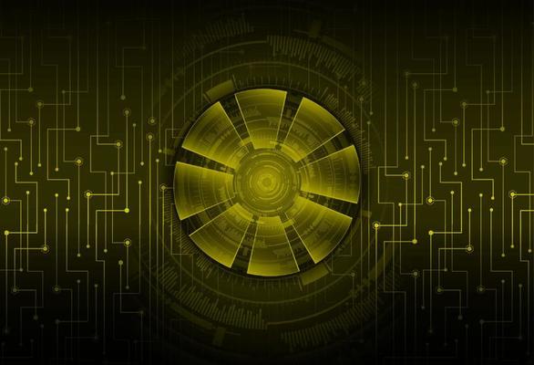Modern Cybersecurity Eye on Technology Background