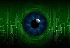 Modern Cybersecurity Eye on Technology Background vector