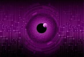 Modern Cybersecurity Eye on Technology Background vector