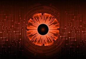 Modern Cybersecurity Eye on Technology Background vector